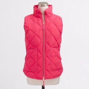 J.Crew Factory Quilted puffer vest SEASIDE CORAL